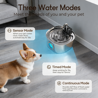PuddlePaws - Wireless Automatic Pet Water Fountain